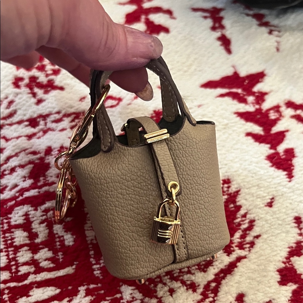 Elegant Beige Mini Tote Bag